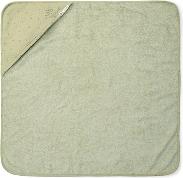 Рушник дитячий Little Dutch Pure Sage з капюшоном 75x75 см (8721122584194)