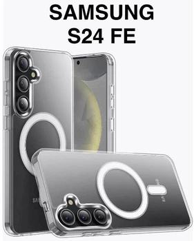 Чохол силіконовий з магнітом протиударний Case with MagSafe для Samsung Galaxy S24 FE (Samsung S24FE)