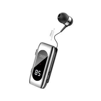 Блютуз гарнітура XO BE37 with digital displey Чорна