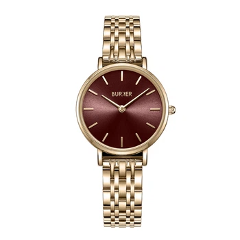 Годинник BURKER Ruby Petite Gold Burgundy