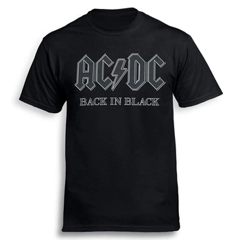 Футболка AC/DC - Back In Black gray Черный M (GIL244)