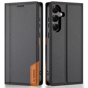 Чохол - книжка New N.BEKUS Leather PU для Samsung Galaxy S25 FE black