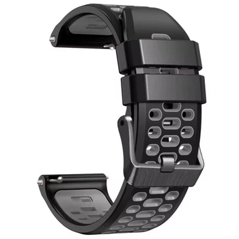 Ремінець каучуковий Brutal Black Grey 22 мм