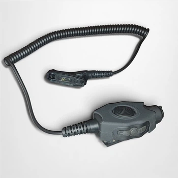 Водозащищенная кнопка PTT для раций Motorola DP к наушникам Sordin, Earmor, Peltor