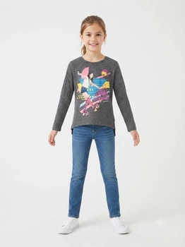 Лонгслів дитячий на дівчинку Disney Soy Luna 122-128р Сірий (1781)