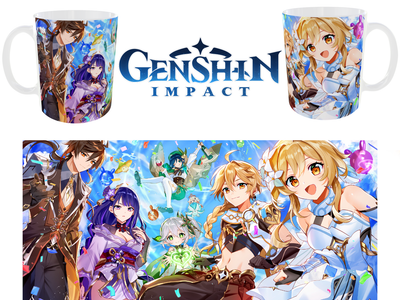 Чашка геншин імпакт 330 мл genshin impact 03