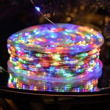 Светодиодная гирлянда LIGHT 350-RGB с пультом ДУ 350 ламп Микс для праздничного оформления фасада и интерьера уличная влагозащищенная 350 диодов
