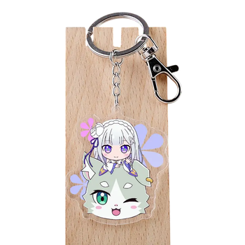 Акриловый брелок Re:Zero Эмилия 5 см (4B8E251E6050)