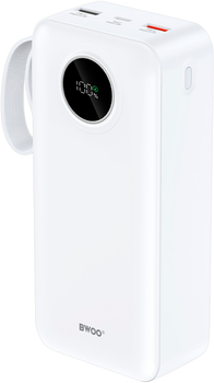УМБ BWOO 22.5W 30000 mAh 2x USB-A, 1x USB-C White (6933654814966)