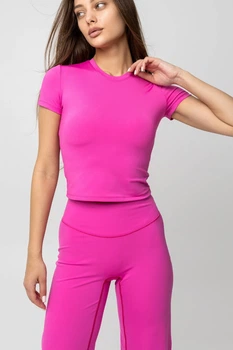 Жіноча укорочена спортивна футболка TOTALFIT D13-I35 S