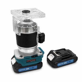 Аккумуляторный фрезер Krafftec Germany PRO 48V 1200 Вт, бесщеточный, 2 в 1