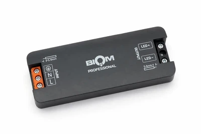 Компактний блок живлення BIOM BPTH-24-24 24V 24W 1A IP44 Slim 13 мм 84×34×13 мм для LED стрічок і підсвітки