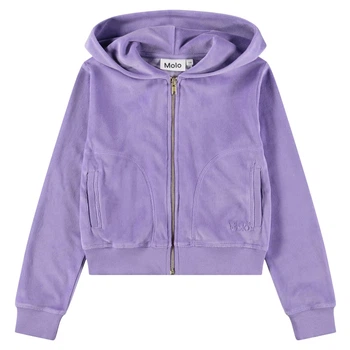Велюровая толстовка Molo Milla Violette, цвет сиреневый, размер 104 (263.2W26J304.5717)