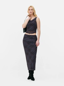 Спідниця Primark фіолетовий в клітку MPPAD700 XS