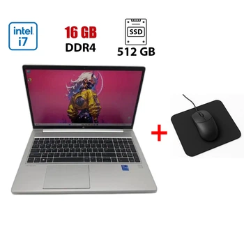 Ультрабук HP ProBook 650 / 15.6" (1920x1080) IPS / Intel Core i7-1165G7 (4 (8) ядра по 2.8 - 4.7 GHz) / 16 GB DDR4 / 512 GB SSD / Intel Iris Xe Graphics / WebCam б/в + Подарунок Мишка та килимок
