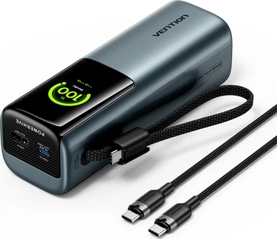 УМБ Vention 20000 mAh 165W TFT Display Type Gray (V_FKFH0)