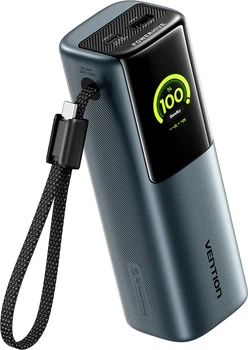 Powerbank Vention 20000 mAh 165W TFT Display Type Gray (V_FKFH0)
