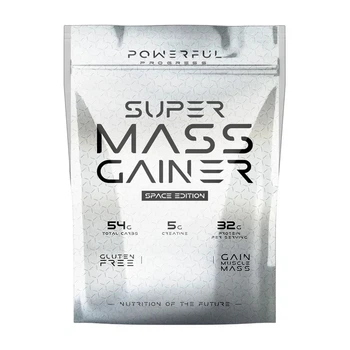 Гейнер Powerful Progress Super Mass Gainer високобілковий для набору м'язової маси лісовий горіх 2 кг
