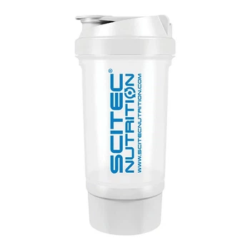 Шейкер Scitec Nutrition Shaker 500 Travel белый с герметичным контейнером