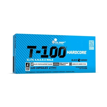 Бустеры тестостерона OLIMP T-100 Hardcore 120 капсул для выносливости и мышечной массы