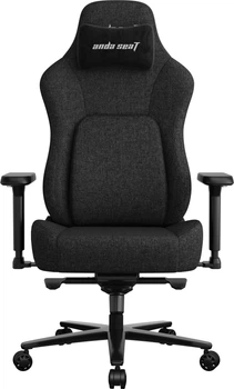 Крісло геймерське ігрове Anda Seat Phantom 4 Pro L до 100 кг Black Fabric (AD18YSDC-72-B-F-B02)