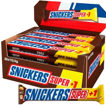 Батончик Snickers з арахісом 112.5г.