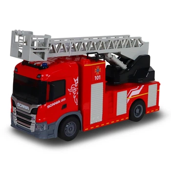 Автомодель серии Big Truck – Пожарная машина Scania (свет, звук, функк. воды)