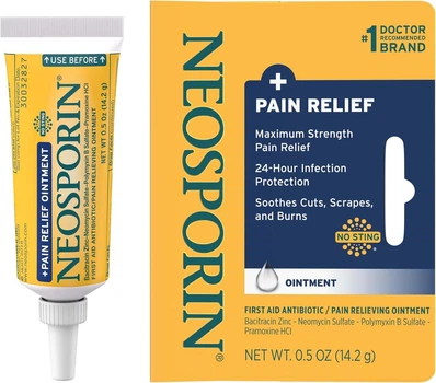 Защитная и восстанавливающая мазь для кожи Neosporin Pain Relief 14.2 г