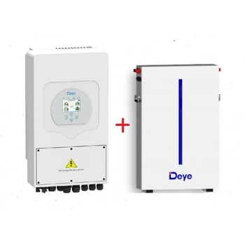 Система зберігання енергії Deye SUN-6K-SG05LP1-EU 6kW + Deye RW-M6.1-B 12.2 kWh (51.2V/120Ah/6144Wh)