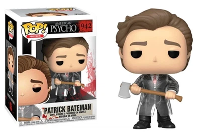 Фігурка Funko Pop Патрік Бейтмен Американський психопат 10 см вінілова колекційна статуетка головного героя культового трилера для фанатів кіно та поціновувачів стилізованих іграшок з великими очима для декору робочого столу та домашньої полиці
