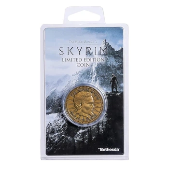 Монета коллекционная Septim 30 мм The Elder Scrolls Oblivion золотистая