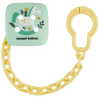 Цепочка для пустышки Canpol babies Toys зеленая 2/438_gre