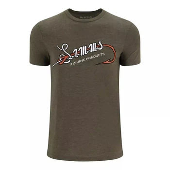 Футболка Simms Hook & Loop T-Shirt Military Heather L