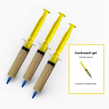 Набор шприцев от тараканов Гель-паста для уничтожения тараканов Cockroach gel 20мл х 3шт