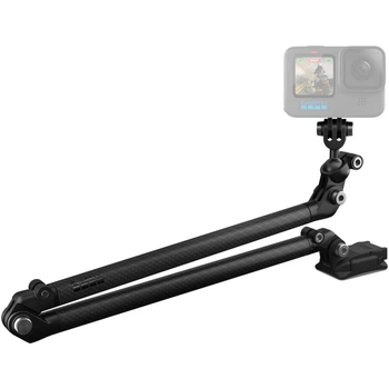 Крепление на клей с удлинителем для GoPro Boom, карбон, вращение 360° (D02A59F02E35)