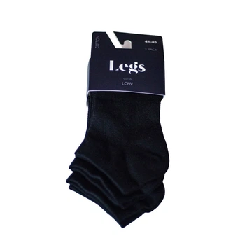 Носки мужские Legs SOCKS MEN COTTON MESH LOW р.41-45 3 пары nero