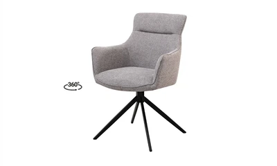 Стул КЛАРК вращающийся металл серый ткань Brego 600x610x880 см