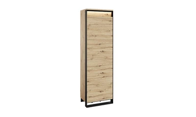 Шкаф 1-дверный Квант с подсветкой ламинированный ДСП 600x400x2000 см Дуб артиссан