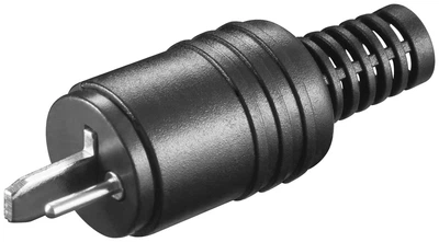Роз'єм Lucom Speaker-конектор /M прямий Screw Protector чорний(62.09.8588)