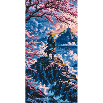 Картина по номерам "Путь самурая" LW5134, 40х80 см