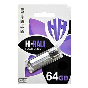 Флешка Hi-Rali 64 GB Corsair series Silver (HI-64GBCORSL)