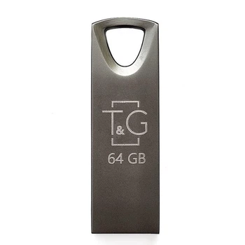 Флешка T&G 64GB Metal Series USB 2.0 Black (TG117BK-64G)