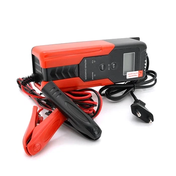 Автоматический ЗУ для аккумулятора 6V/12V, R12, 100-240V, 0,45-10А, LCD, клеммы (AGM/GEL/Lead)