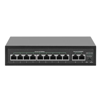 Комутатор мережевий GreenVision POE GV-016-D-09+2P (LP-21311)