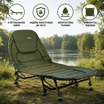 Раскладушка (раскладная кровать) карповая Ranger BED 84
