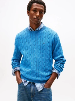 Джемпер чоловічий Tommy Hilfiger XM05667-C2Q(Dusty Indigo) XL Індиго (198296318098)