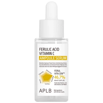 Ампульная сыворотка для осветления кожи с феруловой кислотой и витамином C APLB Ferulic Acid Vitamin C Ampoule Serum, 40 мл