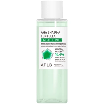 Тоник для мягкого отшелушивания кожи с AHA, BHA, PHA и центеллой азиатской APLB AHA BHA PHA Centella Facial Toner, 160 мл