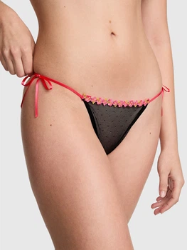 Трусики стринги женские Victoria's Secret 340414949 S Черные (1160461225)