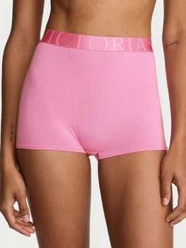 Трусики шорти жіночі бавовняні Victoria's Secret 444120537 XS Рожеві (1160950724)